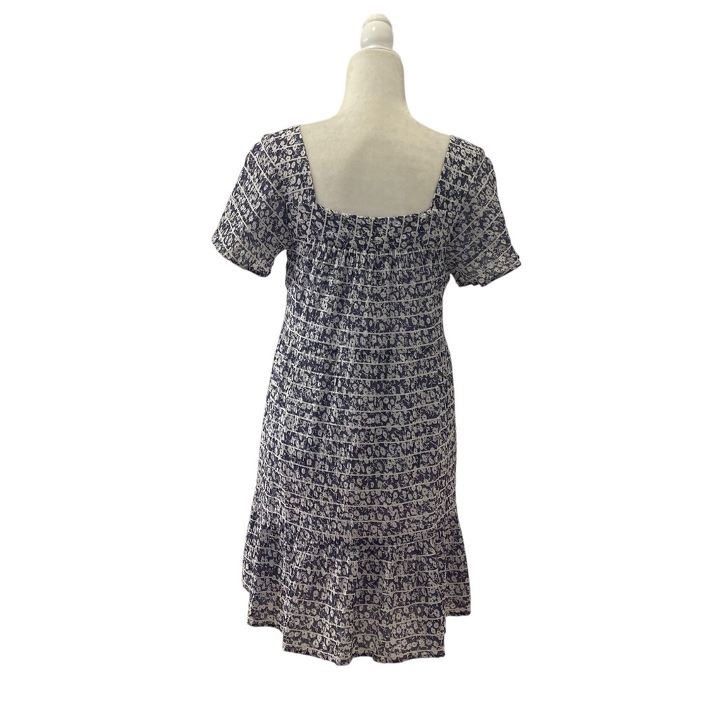 Rails Valentina Ruffle Hem Crinkle Dress in Navy Camellia Size Small - Picture 8 of 12